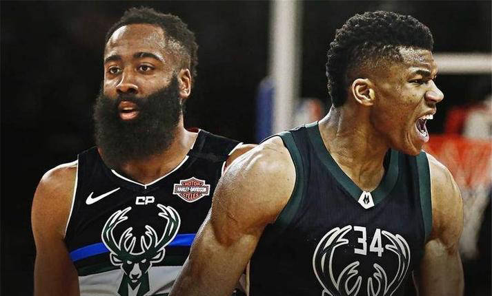 哈登加盟密尔沃基雄鹿!字母哥邀请共进晚餐